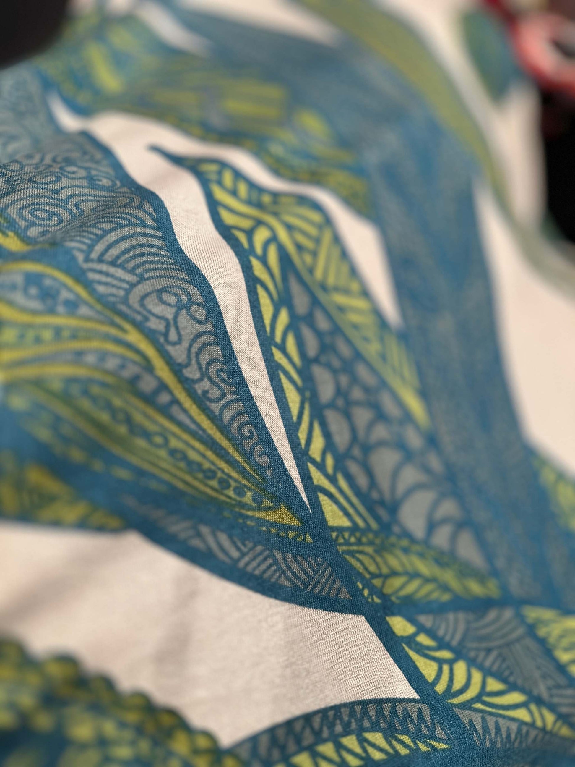 Rock SOUL FLOWERS 100% Kaschmir, Schlitz, Gummibund, Grün/beige, Ltd 2