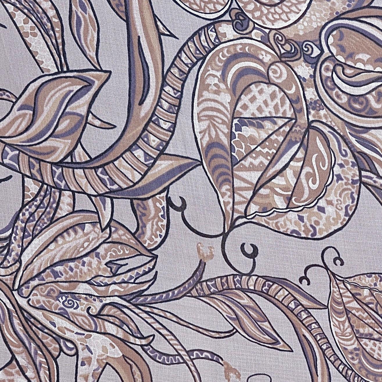 Schal SOUL FLOWERS Changra Kaschmir, beige & taupe, Limitiert auf 5 St