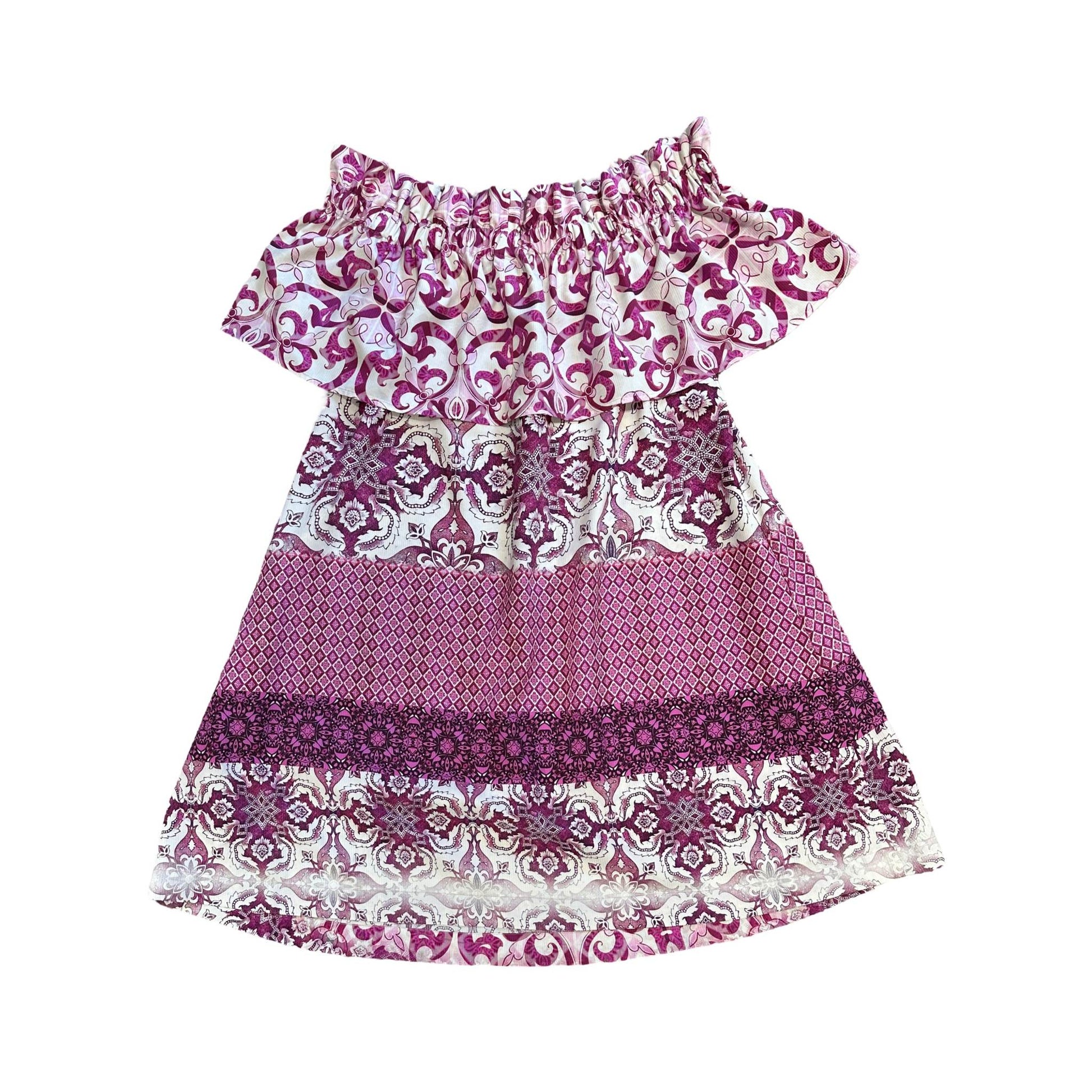 TIMELESS SUSTAINABLE COLLECTION Carmen Sommerkleid, Majolica Baumwolle, L, Unikat