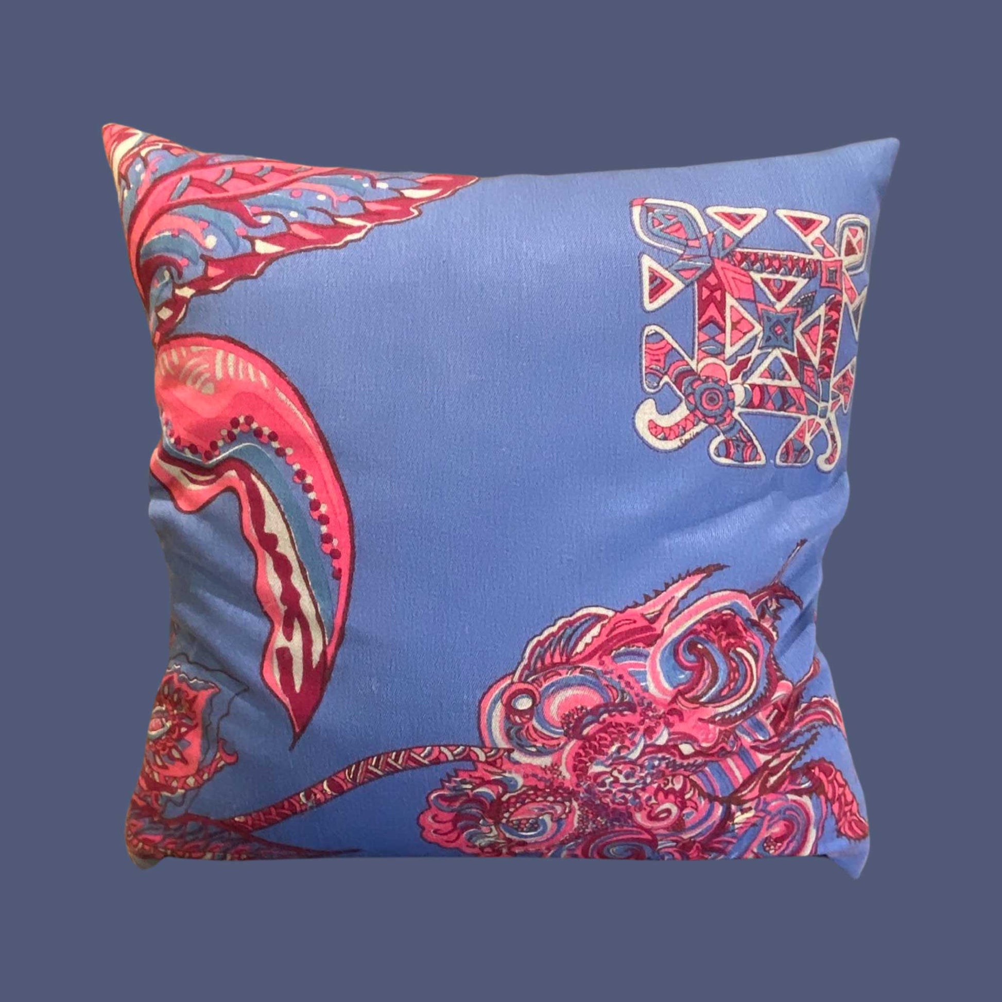 SOUL FLOWERS Deco Kissen, aus Wolle & Seide handgefertigt, Unikate