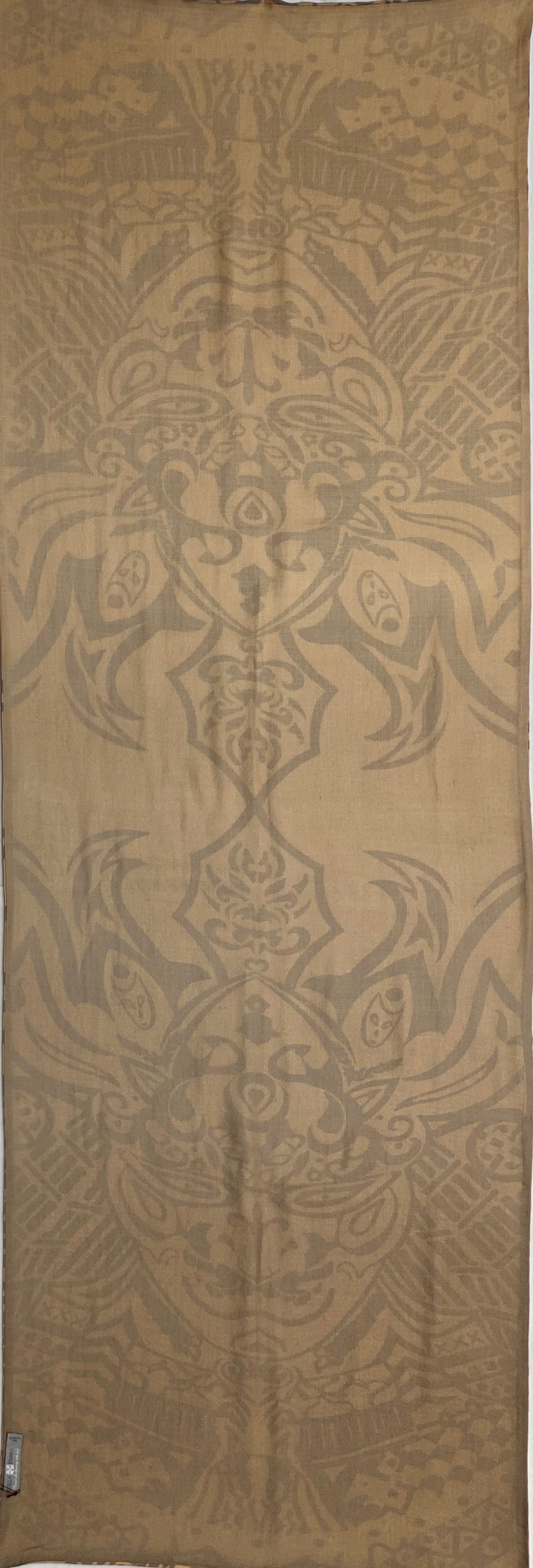 LAST SAMURAI  Kaschmir Schal, doubleface, 100x100, beige/ taupe, limited edition