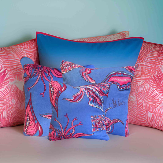 SOUL FLOWERS Deco Kissen, aus Wolle & Seide handgefertigt, Unikate