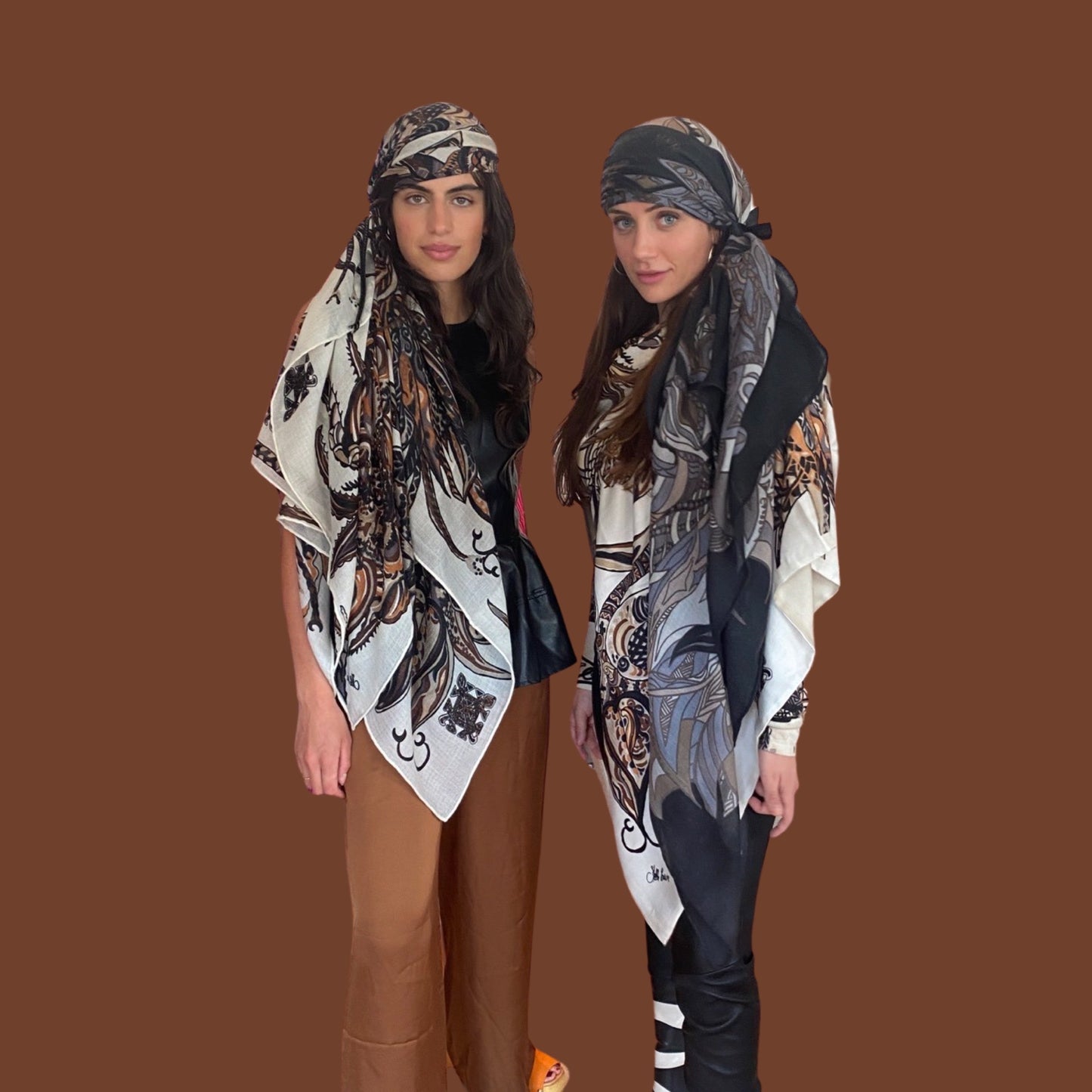 “BONDED IN GARDEN EDEN “ - LIMITED EDITION #3 von 3 Stück -  Kaschmir & Seide, Doubleface