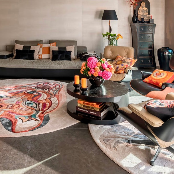 COUGAR - Unique Designer Rug 260 cm - carpet hand-knotted knotting time about 270 days