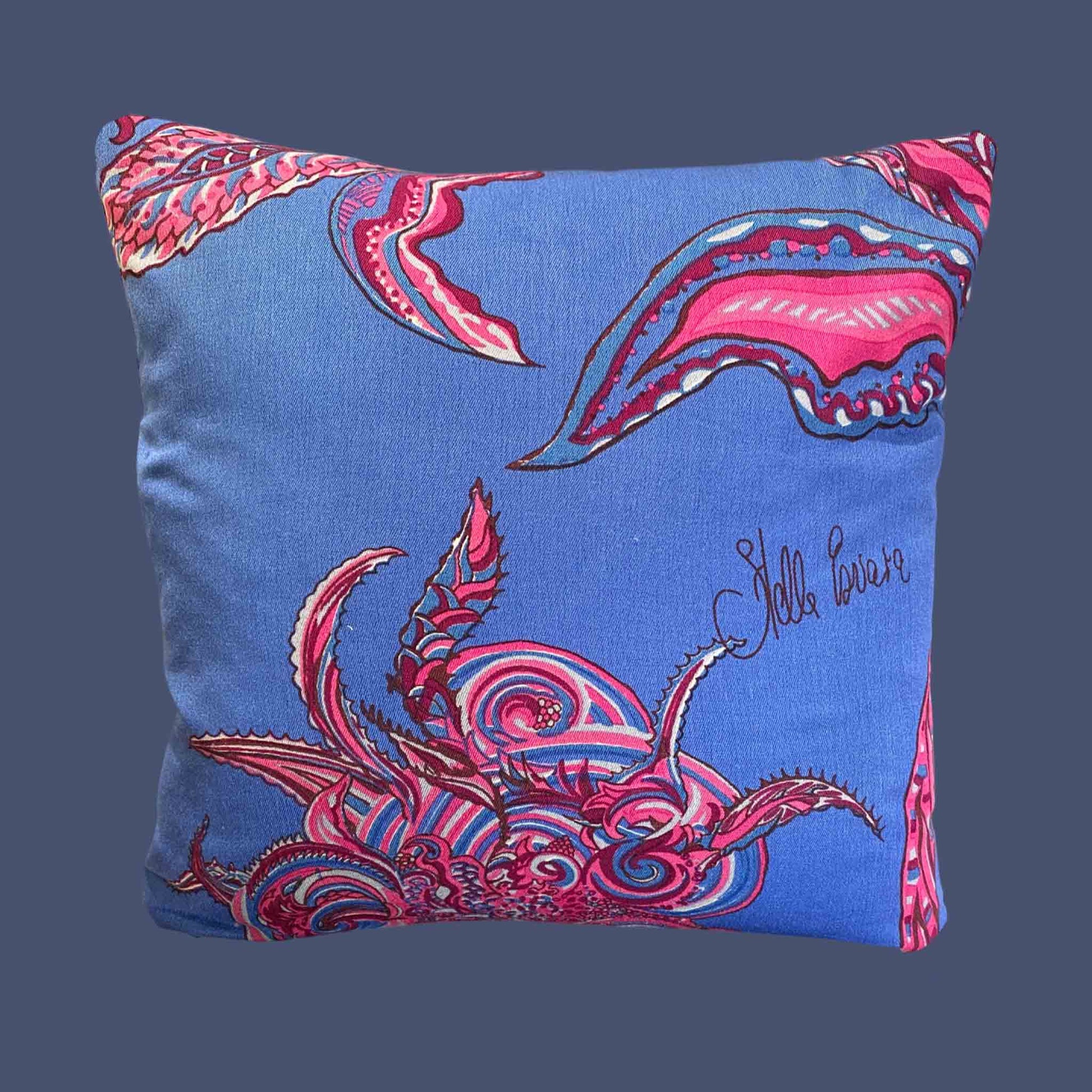 SOUL FLOWERS Deco Kissen, aus Wolle & Seide handgefertigt, Unikate