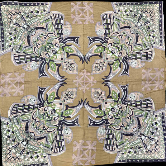 4 Green SAMURAI Kaschmir Carrré Tuch/Schal, Limited Edition