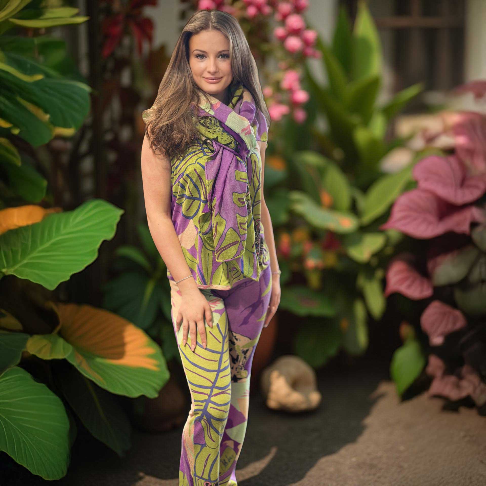 TIGER POND Feinstrick Kaschmir/Seiden-Top UNIKAT