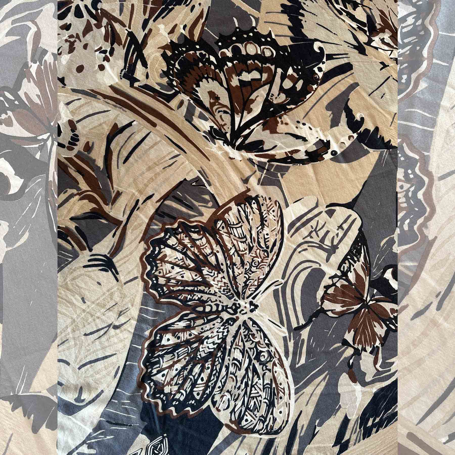 METHAMORPHOSE Kaschmir Carre Tuch, Beige, Braun, Blau, Anthrazit, Schwarz. Limitiert 3