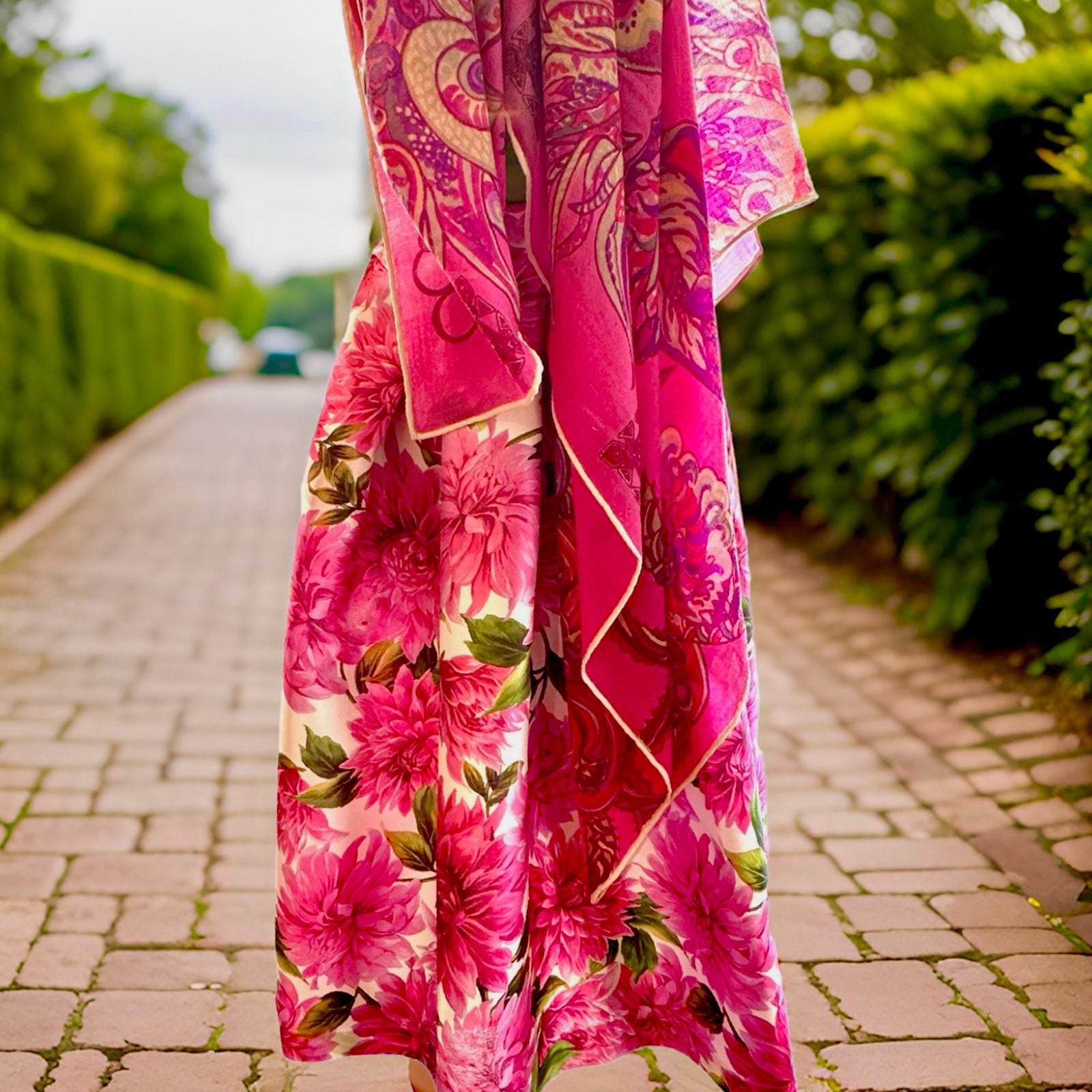 Rock TIMELESS SUSTAINABLE COLLECTION, Baumwolle Jaquard, grün & lila M