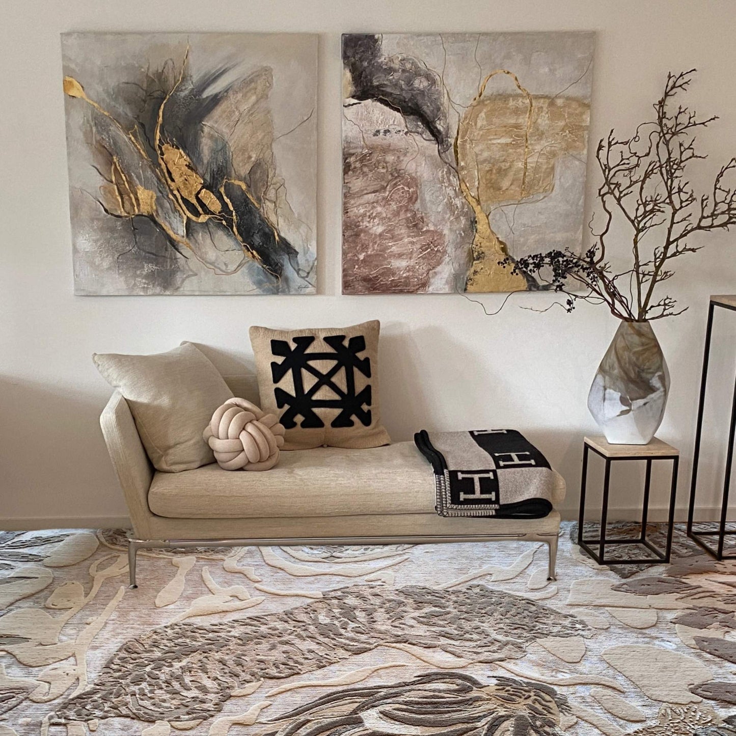 Teppich LOVE POND - United in diversity, 2 x 3m - Unikat Designer Rug