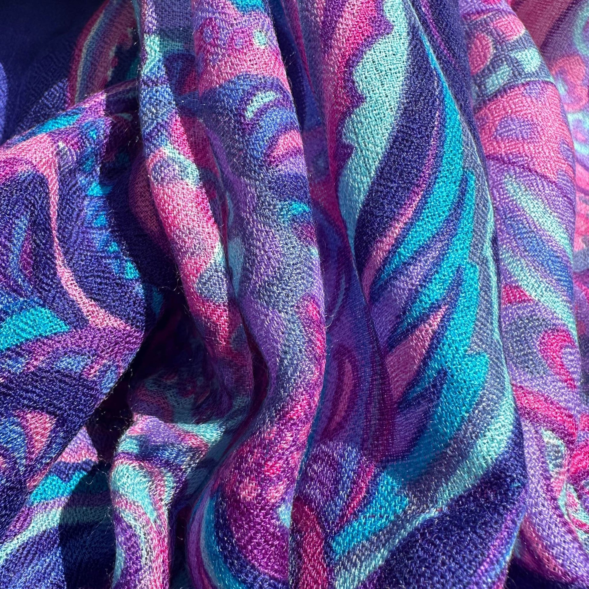 Tuch BONDED IN GARDEN EDEN, Double face, Kaschmir & Seide, Limitiert 8