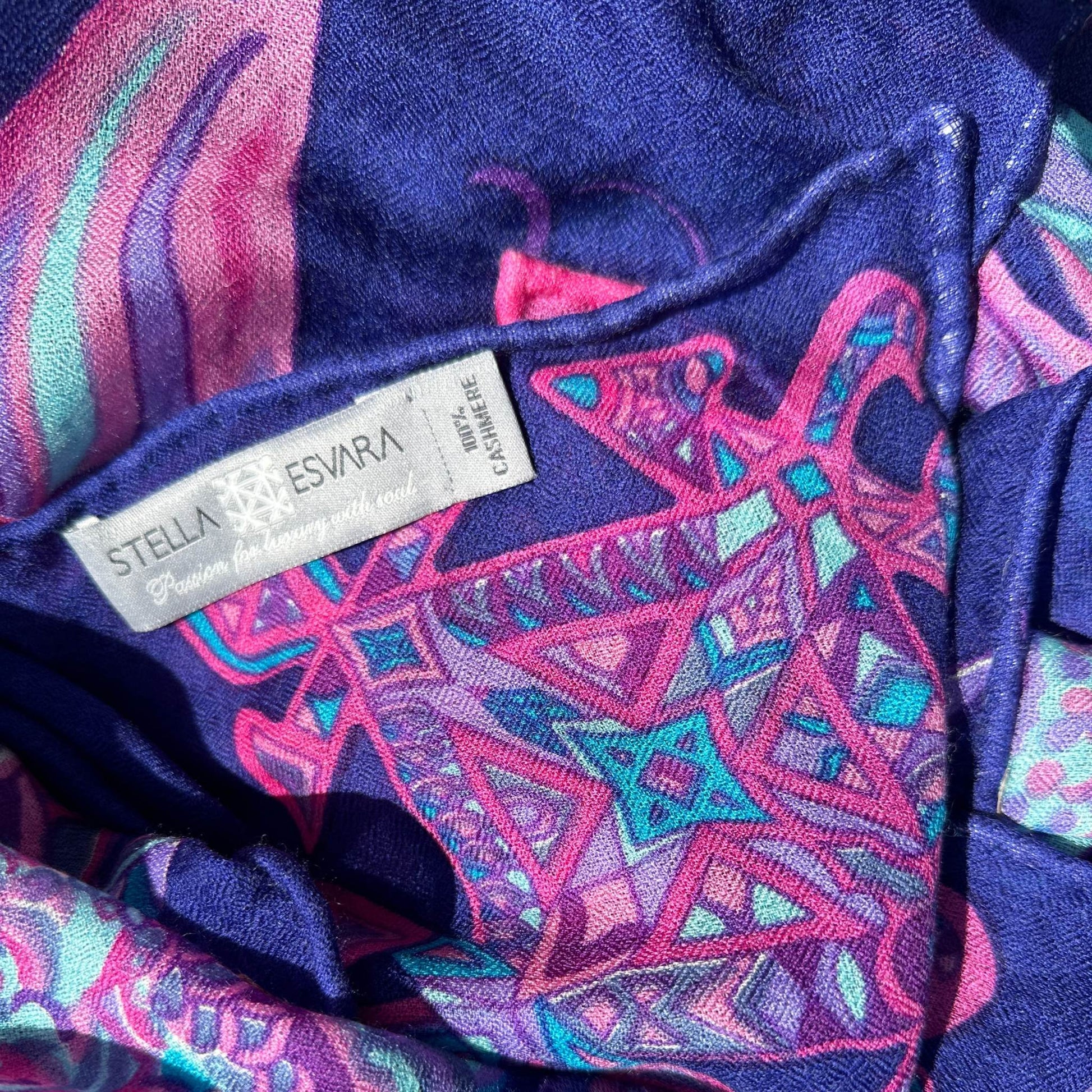 Tuch BONDED IN GARDEN EDEN, Double face, Kaschmir & Seide, Limitiert 8