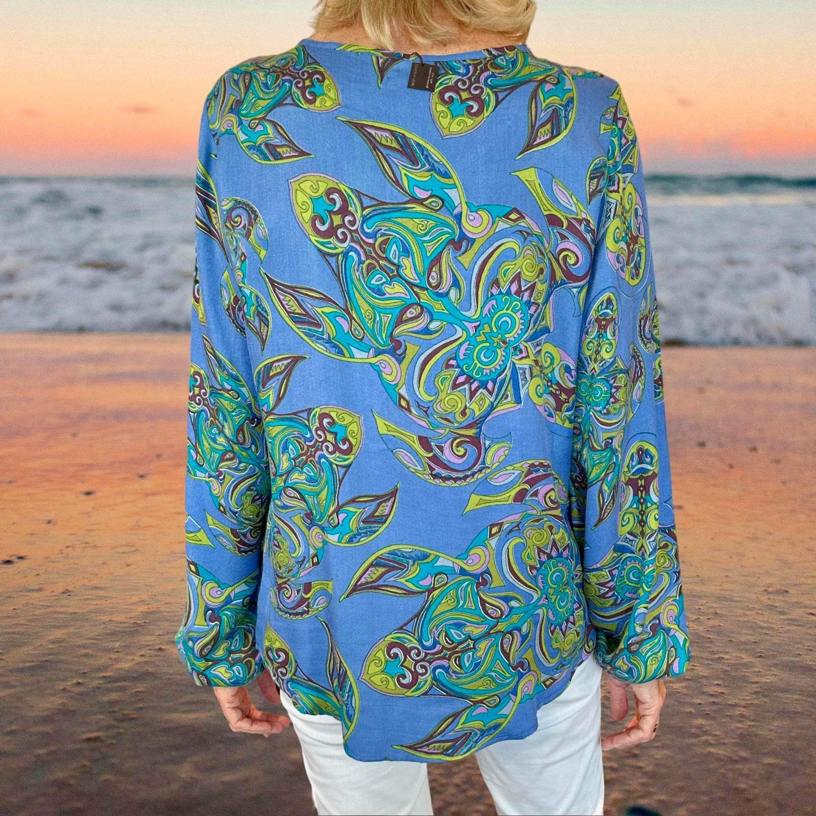 MAORI TURTLES Sommer Tunika, gruen & blau, Limited Edition, 3 St.