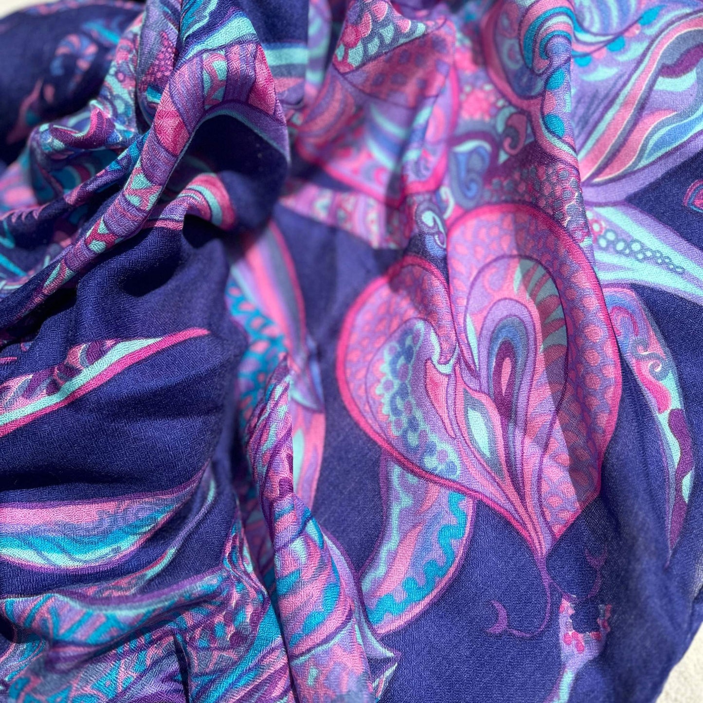 Tuch BONDED IN GARDEN EDEN, Double face, Kaschmir & Seide, Limitiert 8