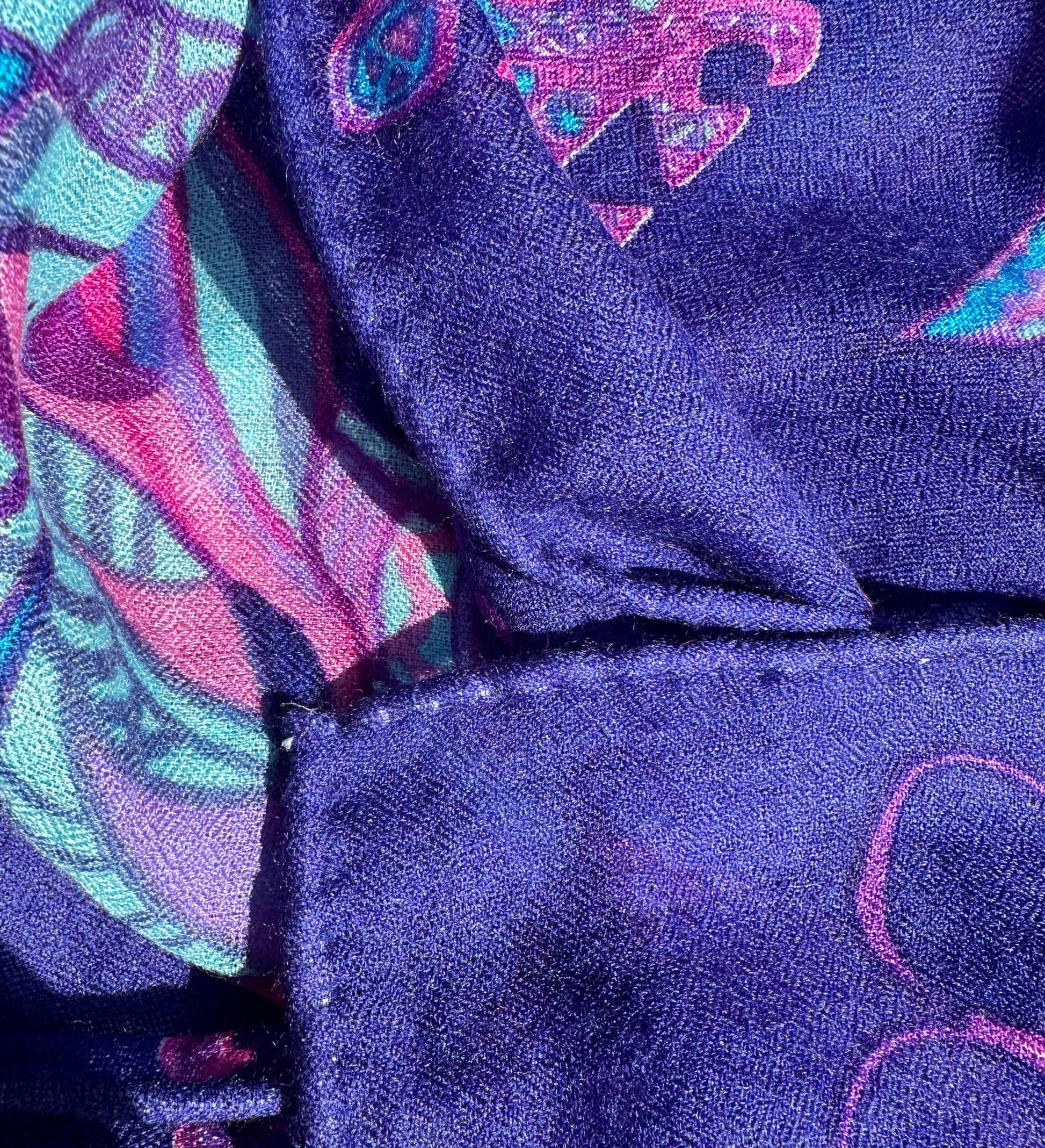 Tuch BONDED IN GARDEN EDEN, Double face, Kaschmir & Seide, Limitiert 8