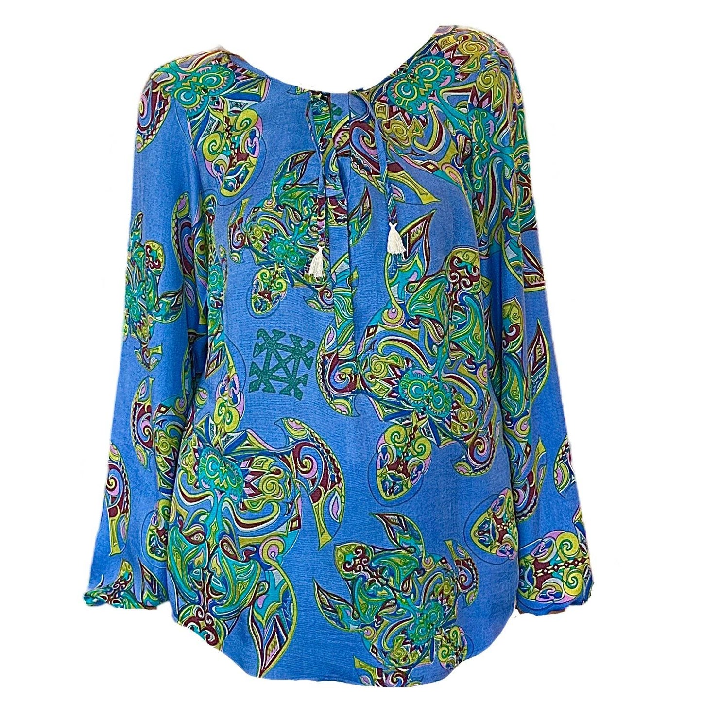 MAORI TURTLES Sommer Tunika, gruen & blau, Limited Edition, 3 St.