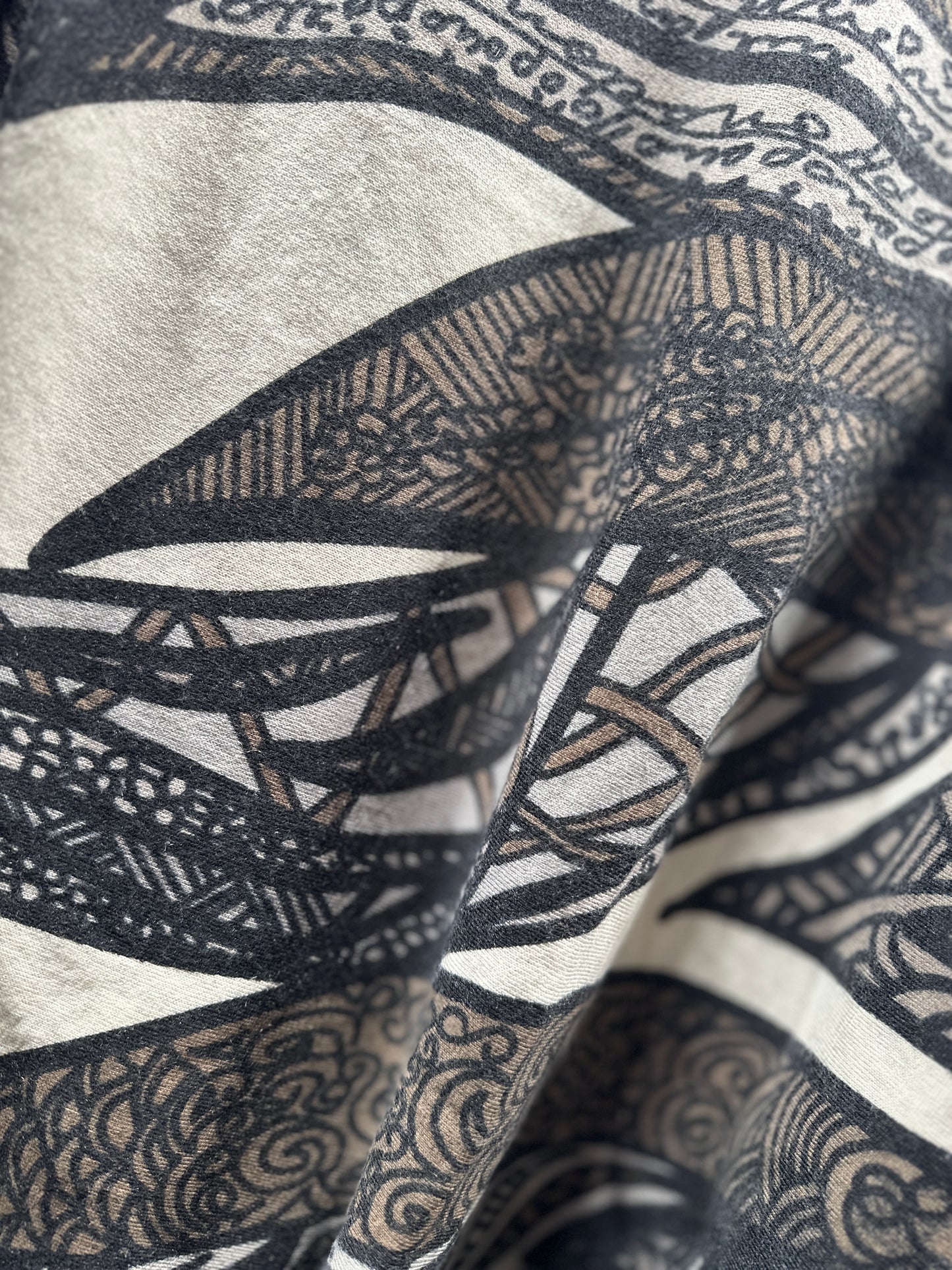 SOUL LEAVES Baby-Kaschmir Feinstrick Pullover mit Fledermaus-Ärmeln, schwarz / creme, limitiert # 2