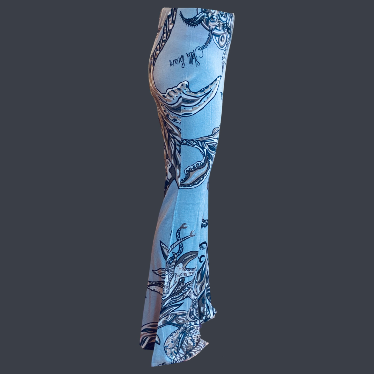 Hose SOUL LEAVES Feinstrick Kaschmir mit Schlag, greige, Limited 5 St.