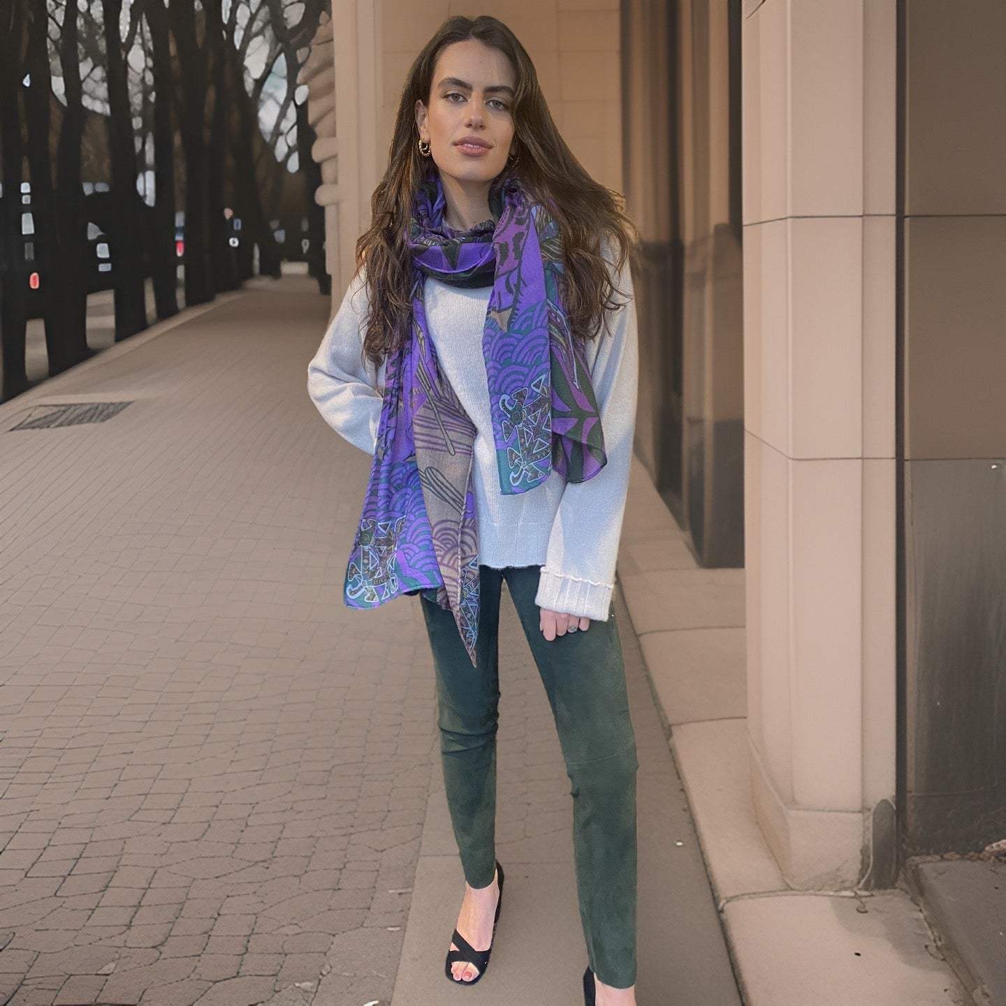 Lederhose aus Stretch-Lammleder, in greenery, Maßkonfektion