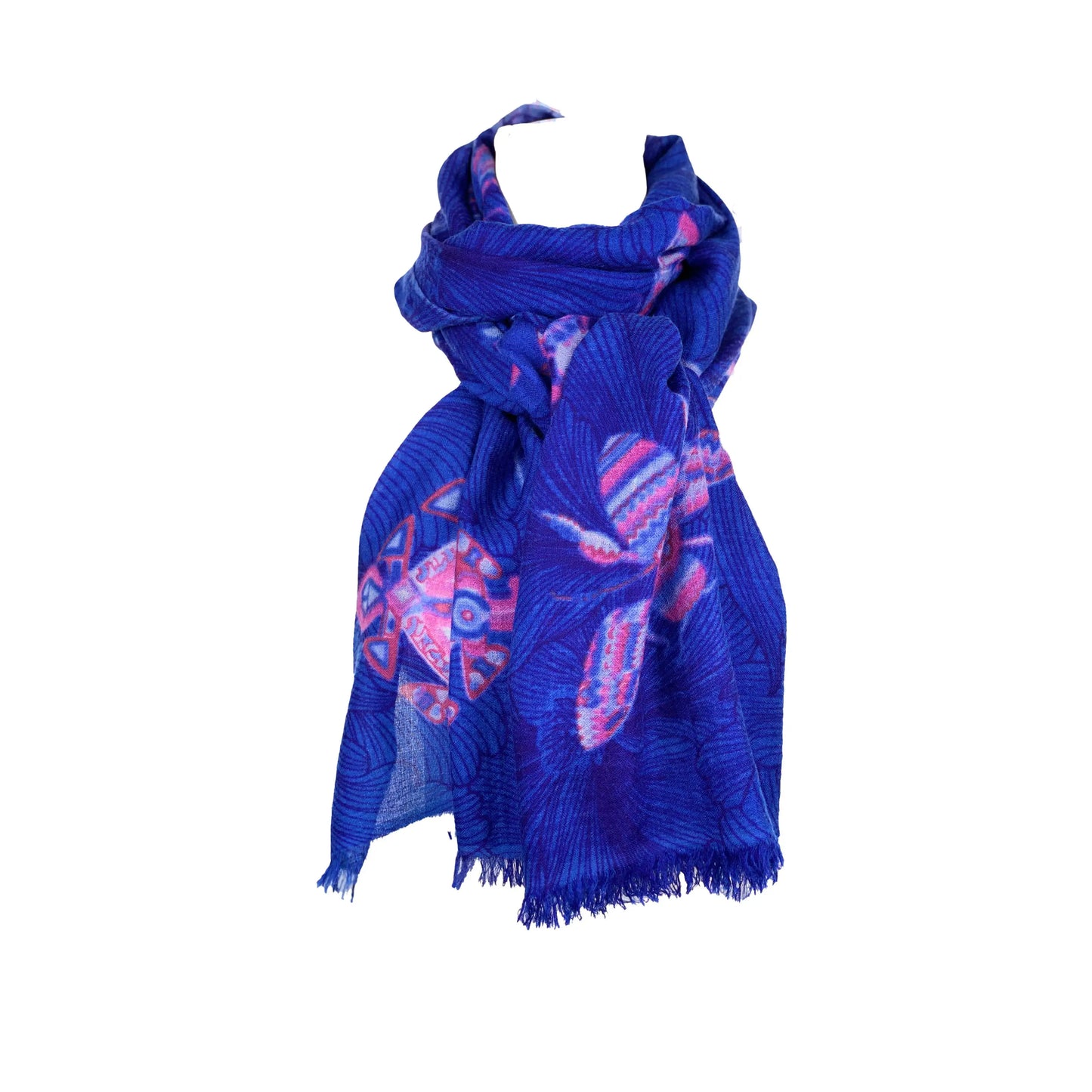 Leichter Sommerschal aus 100% Kaschmir. Sonderedition zum Jahr der Bienen “Safe the 🐝 “