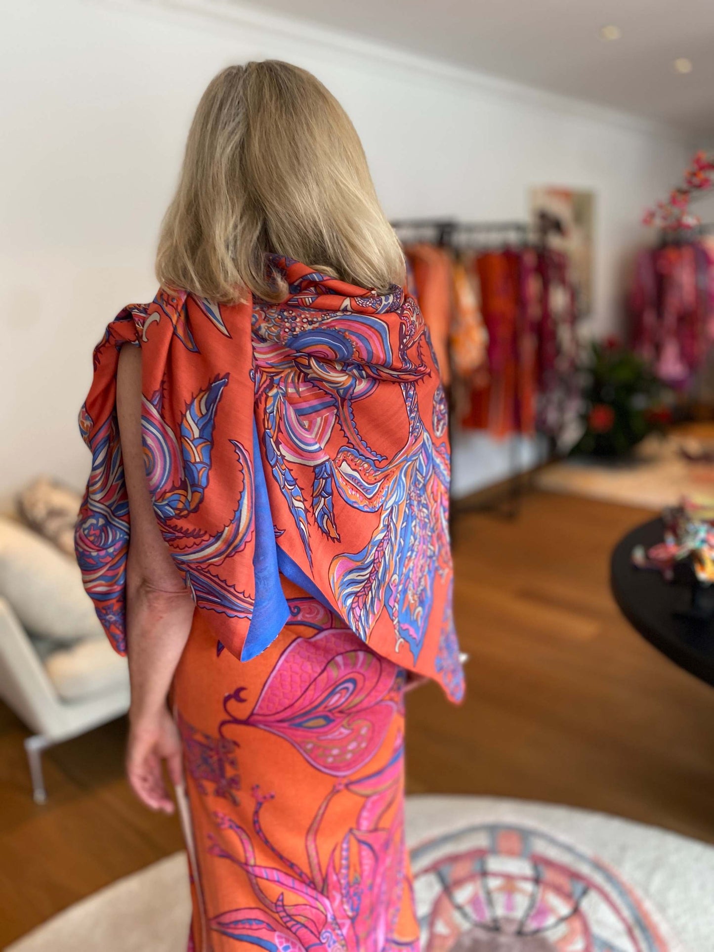 Tuch BONDED IN GARDEN EDEN, Kaschmir & Seide, Carré, LIMITED EDITION 2