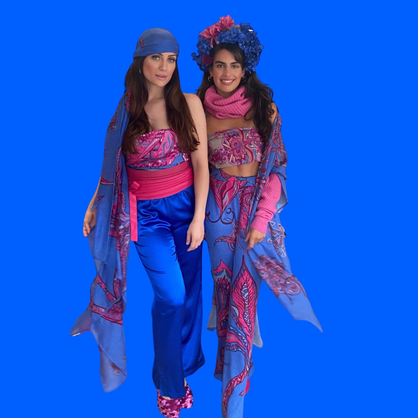 Schal SOUL FLOWERS, 100%  Changra Baby Kaschmir. 220x120, Limitiert #8