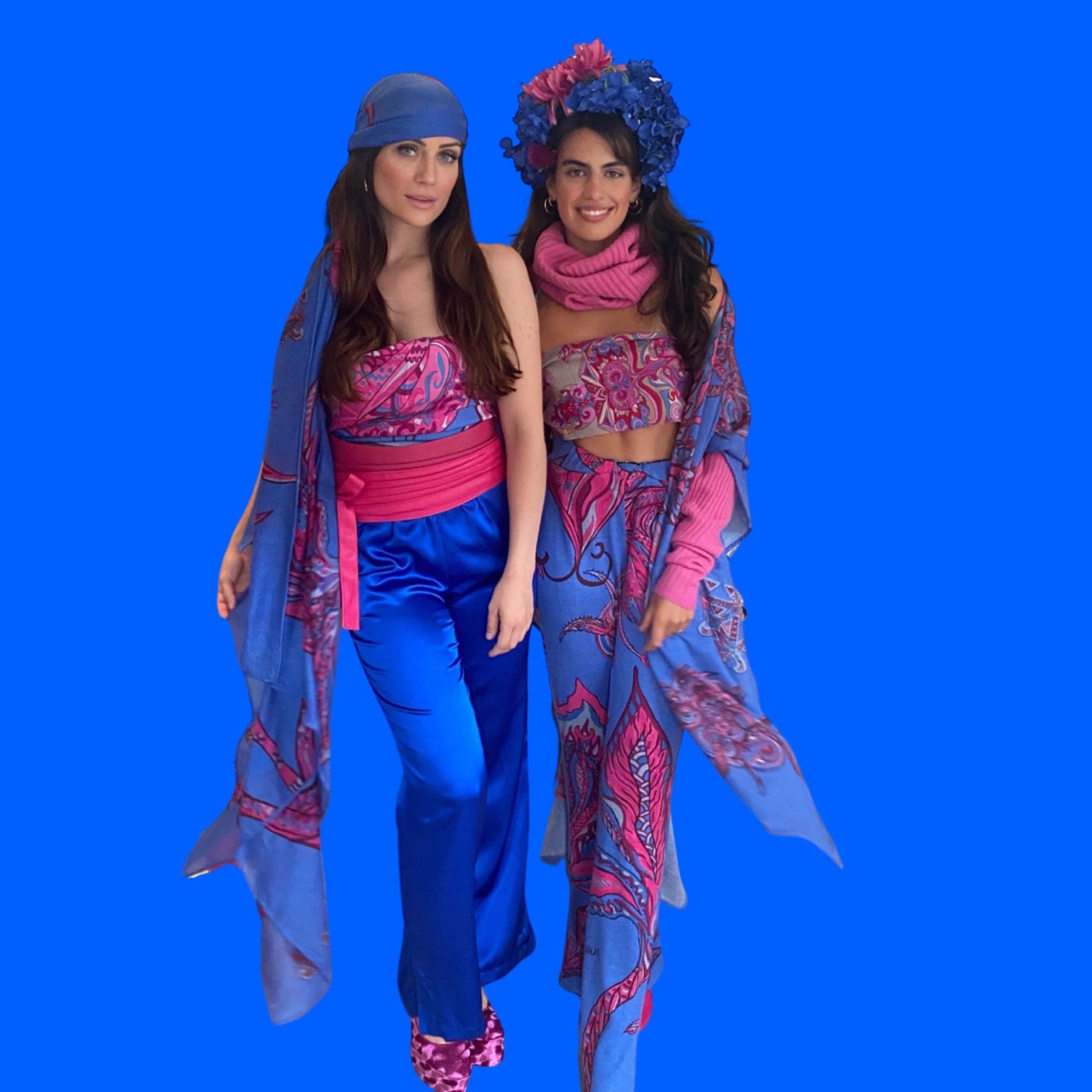 Schal SOUL FLOWERS, 100%  Changra Baby Kaschmir. 220x120, Limitiert #8