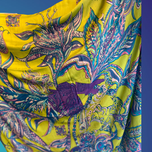 “BONDED IN GARDEN EDEN “- LIMITED EDITION #2 of 2 pieces - cashmere & silk, double face