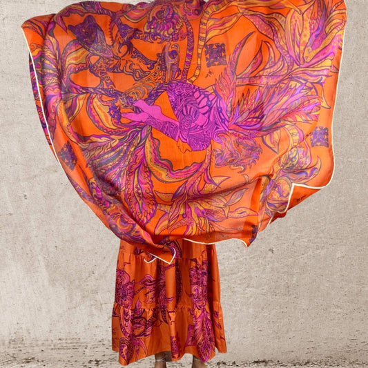 Tuch BONDED IN GARDEN EDEN Doubleface Kaschmir & Seide LIMITED EDITION