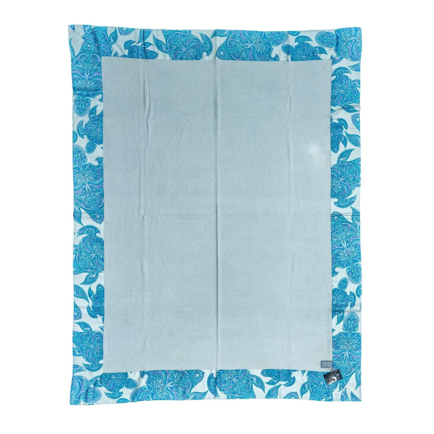 Plaid ESVARA TURTLES on silk, 100% Twill weave Kaschmir, mint