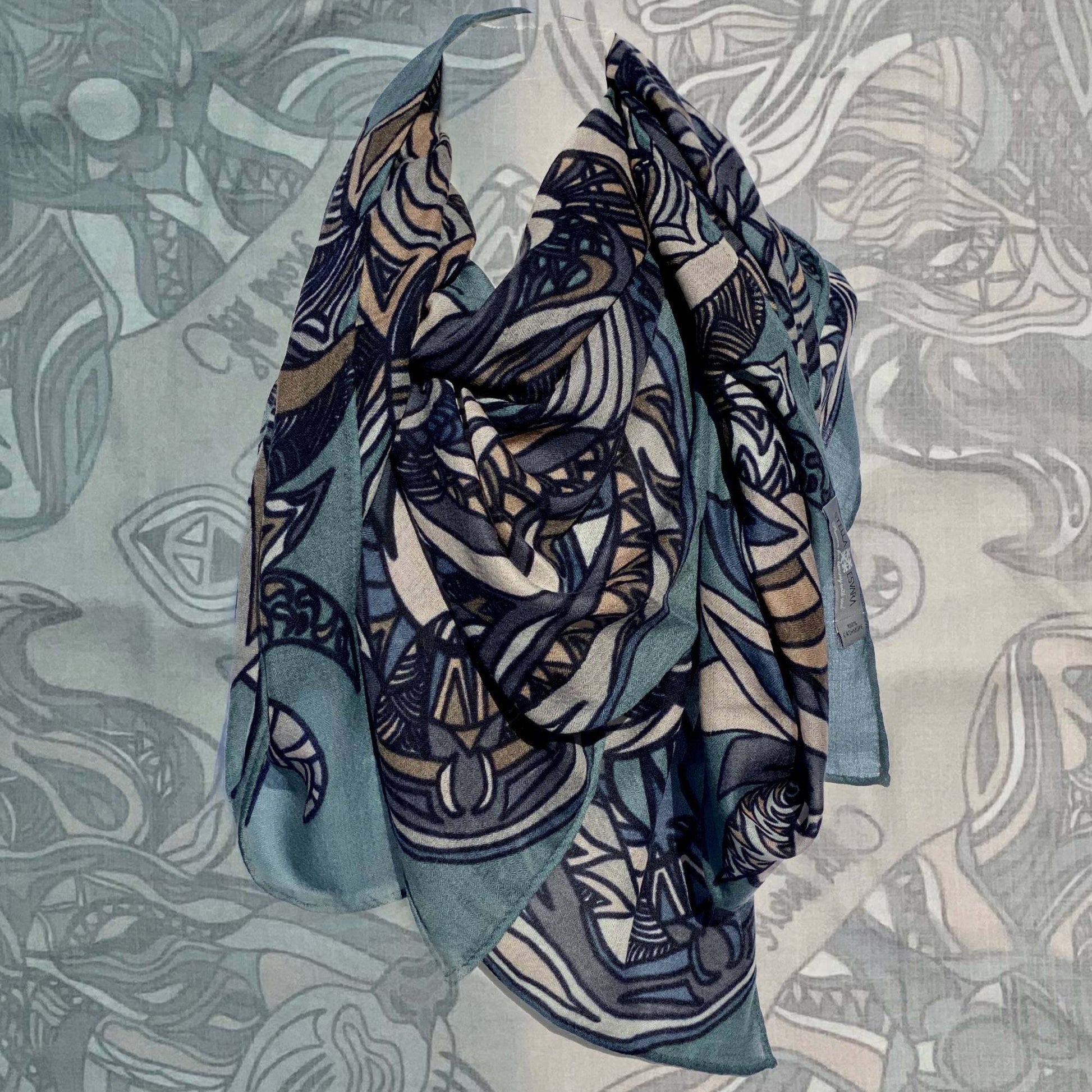 WILD LIFE Kaschmir Tuch, AAA Qualität, Tourmaline, Limitiert auf 5 St.