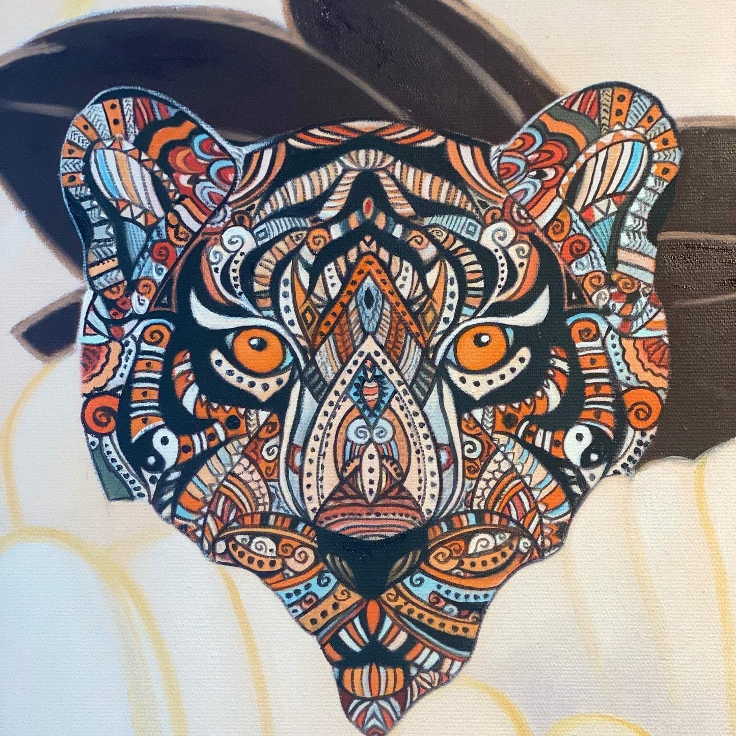 Art WILD FAMILY BONDS Acrylic Painting auf Leinwand 100x100 cm, Unikat