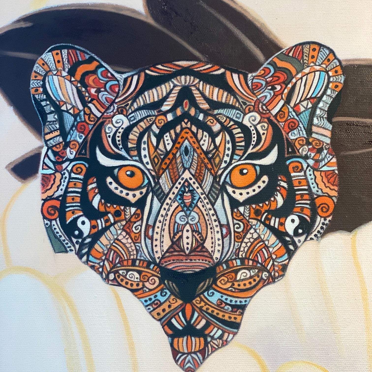 Art WILD FAMILY BONDS Acrylic Painting auf Leinwand 100x100 cm, Unikat