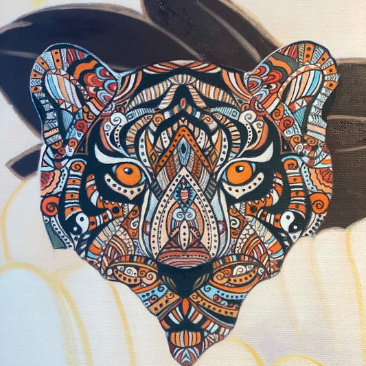 Art WILD FAMILY BONDS Acrylic Painting auf Leinwand 100x100 cm, Unikat