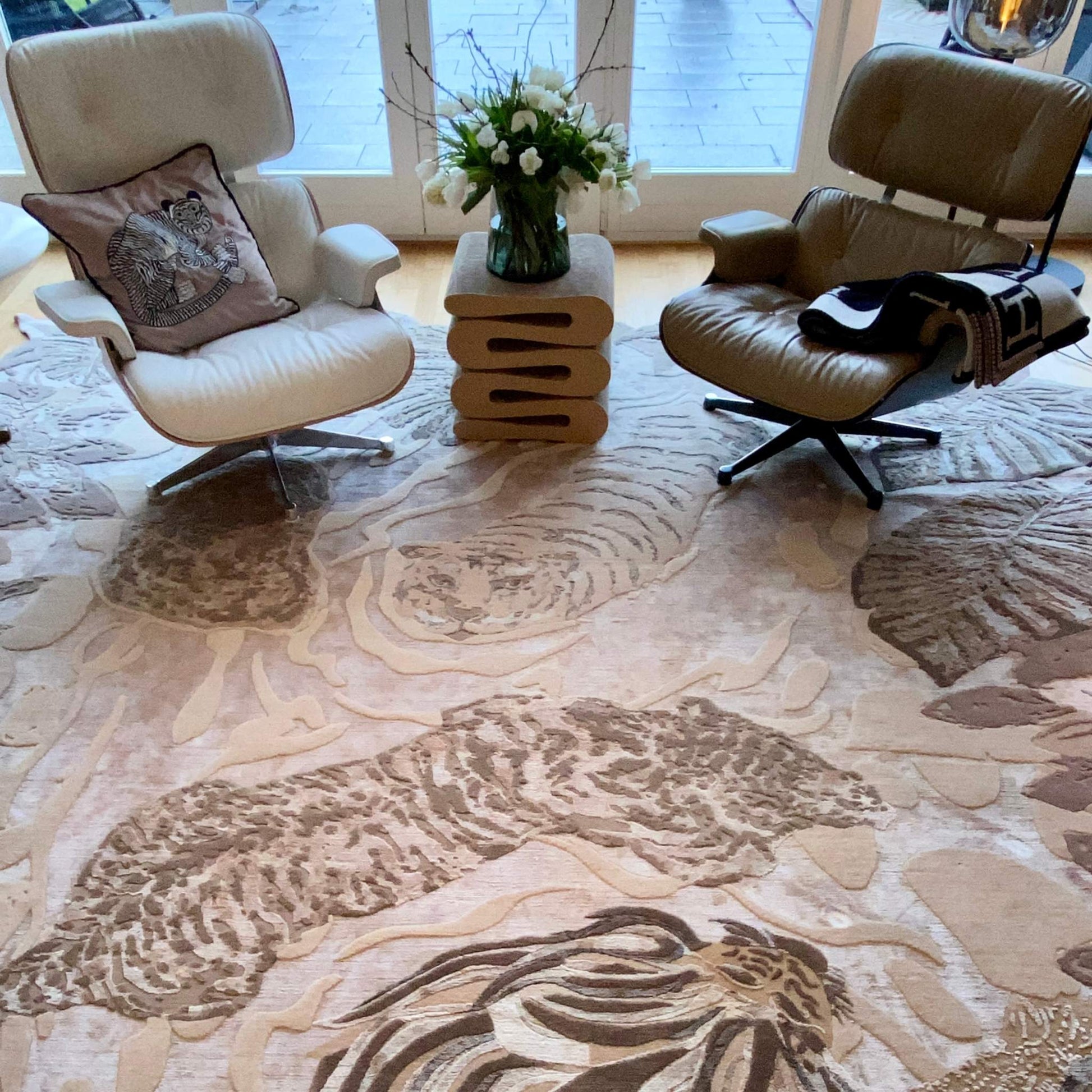 Teppich LOVE POND - United in diversity, 2 x 3m - Unikat Designer Rug