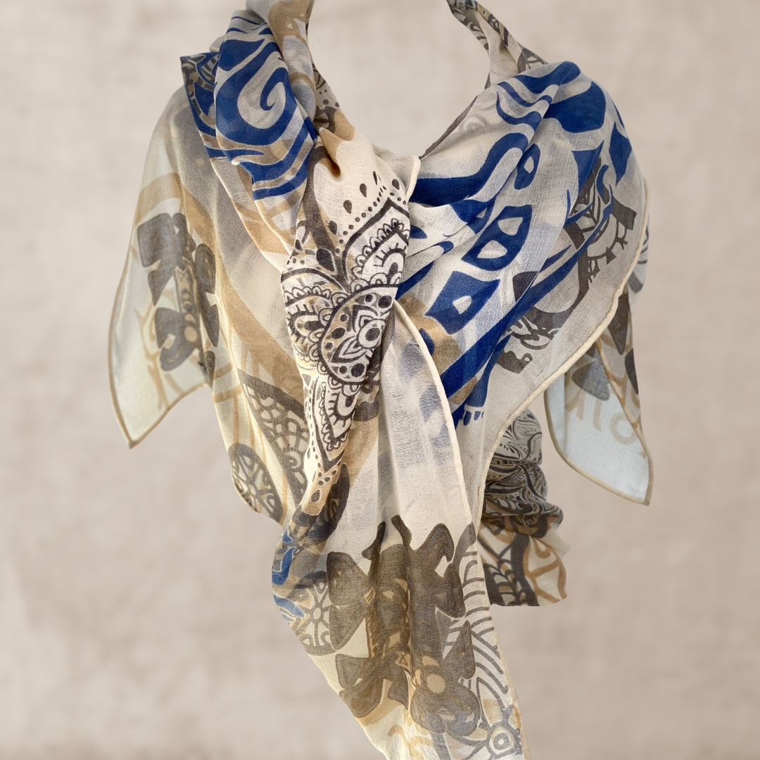 Schal YOGA LOVE, 100% Kaschmir, 100 x 200 cm, limitiert 5