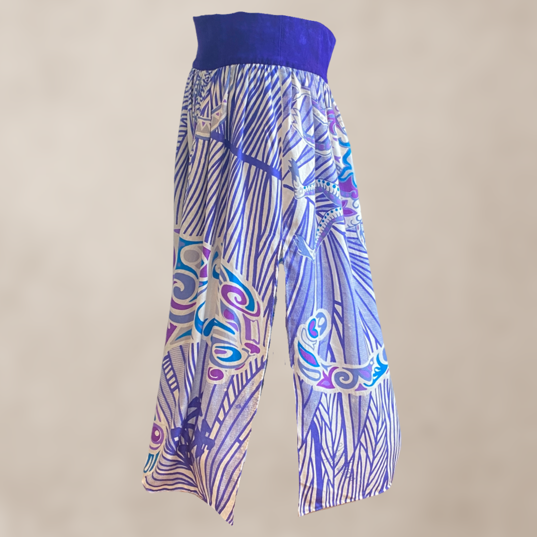 Maxi skirt - Very Peri JUNGLE LOVE - maxi silk skirt