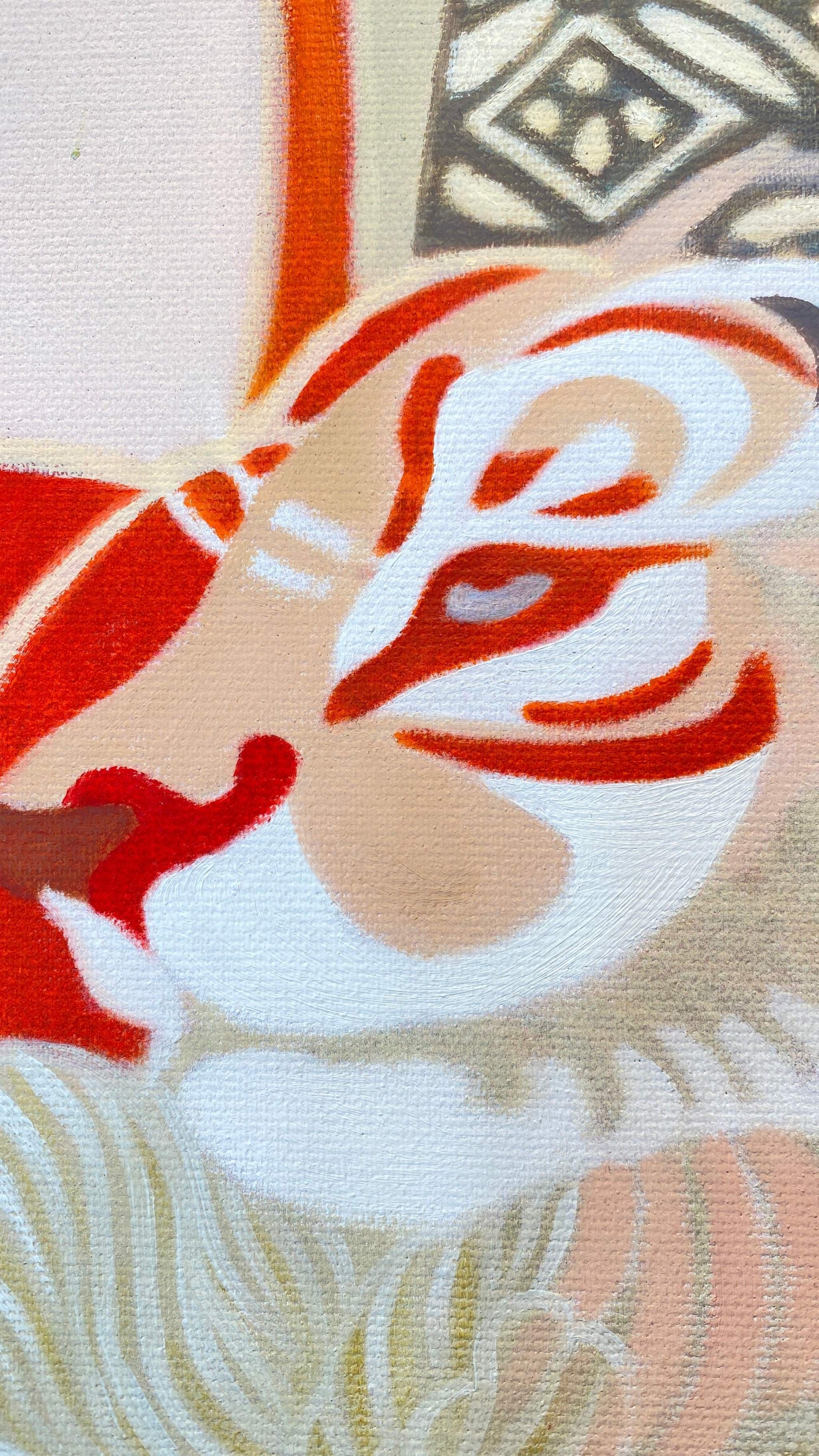 Art WILD FAMILY BONDS Acrylic Painting auf Leinwand 100x100 cm, Unikat