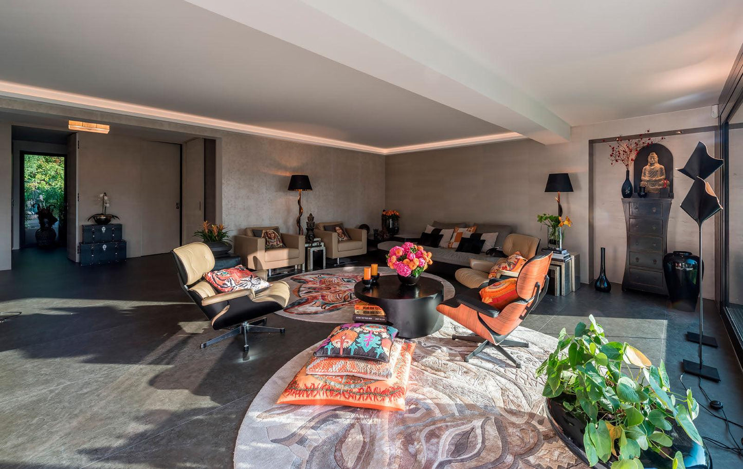 Teppich LION TREASURE, Rug Art 260x260cm Knüpfzeit ca. 270 Tage Unikat