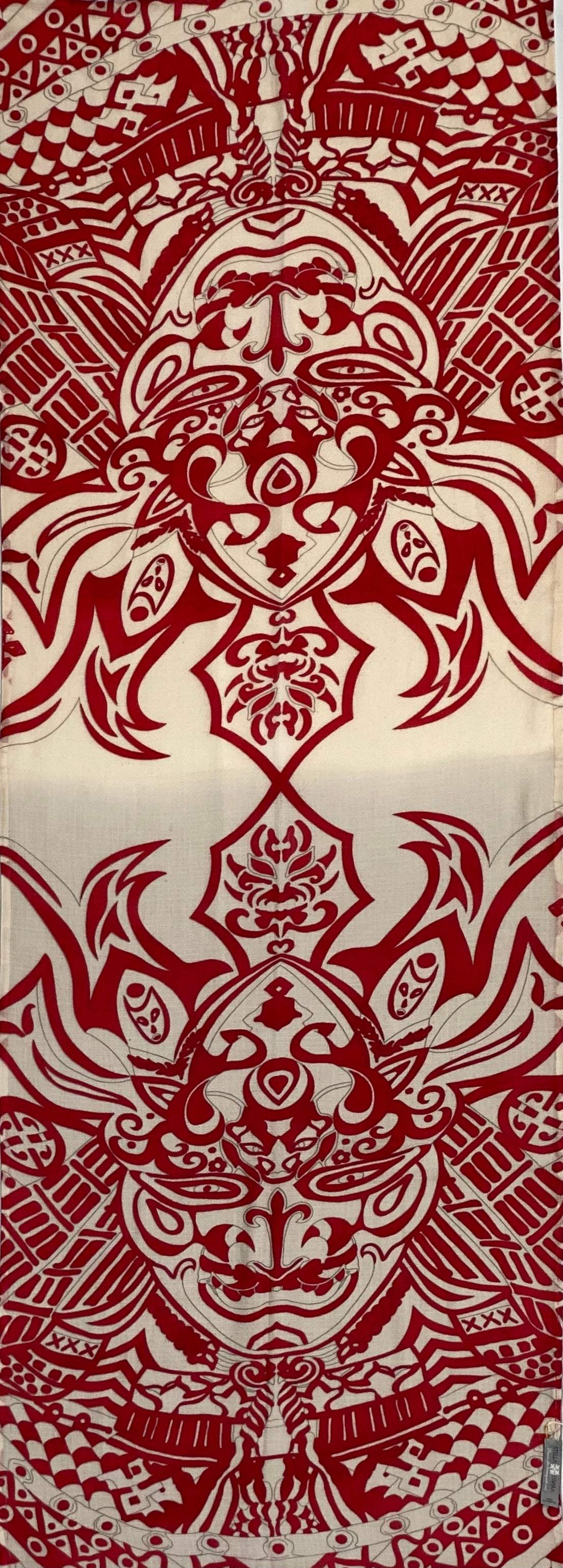Kaschmir Schal XL, LAST SAMURAI, doubleface, 100x200cm limited edition