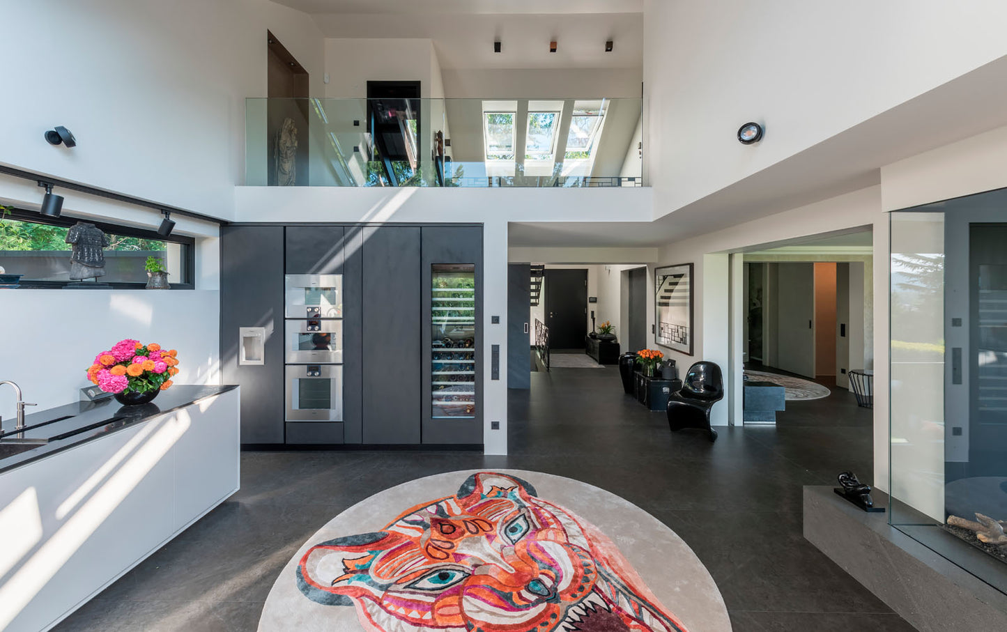 COUGAR - Unique Designer Rug 260 cm - carpet hand-knotted knotting time about 270 days