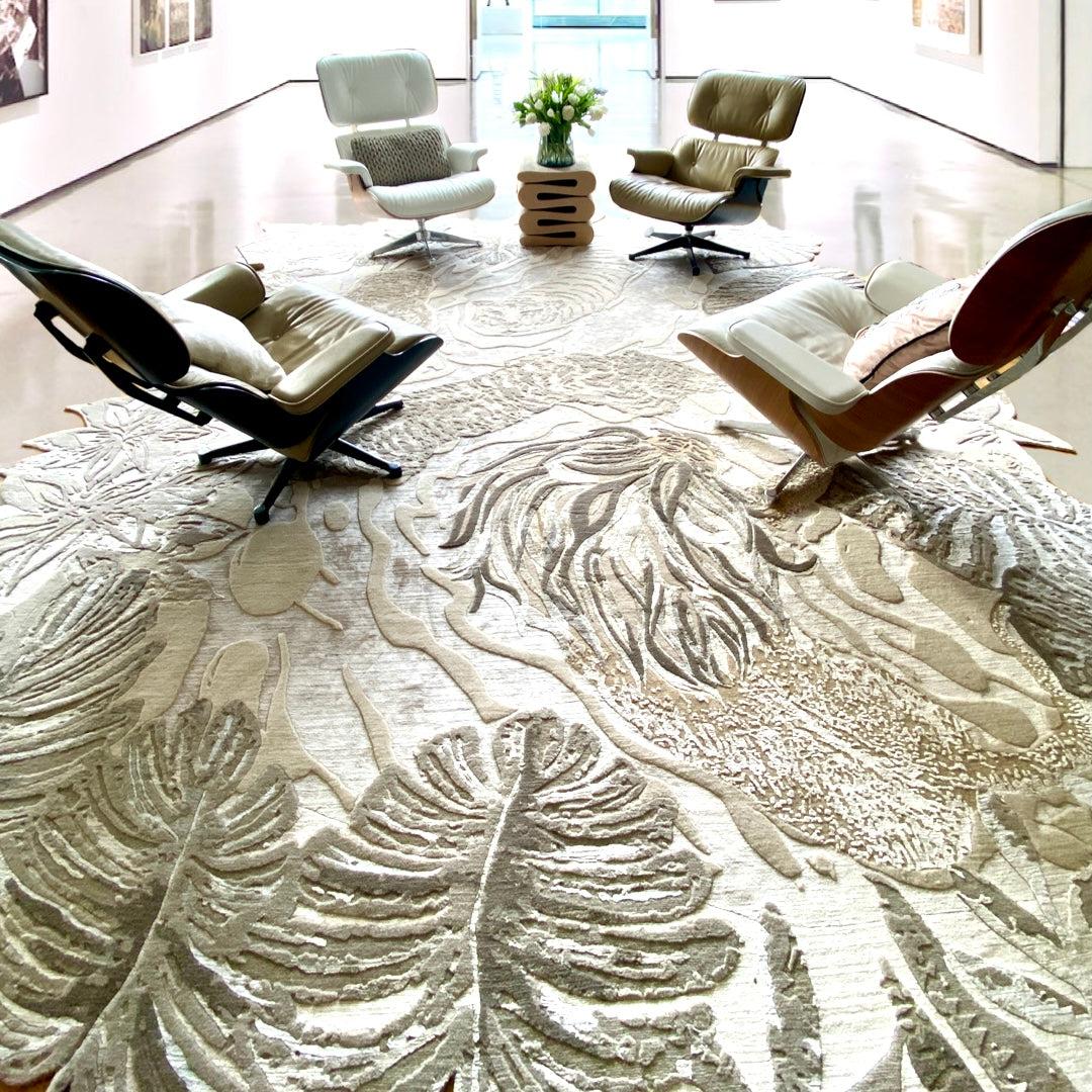 Teppich LOVE POND - United in diversity, 2 x 3m - Unikat Designer Rug