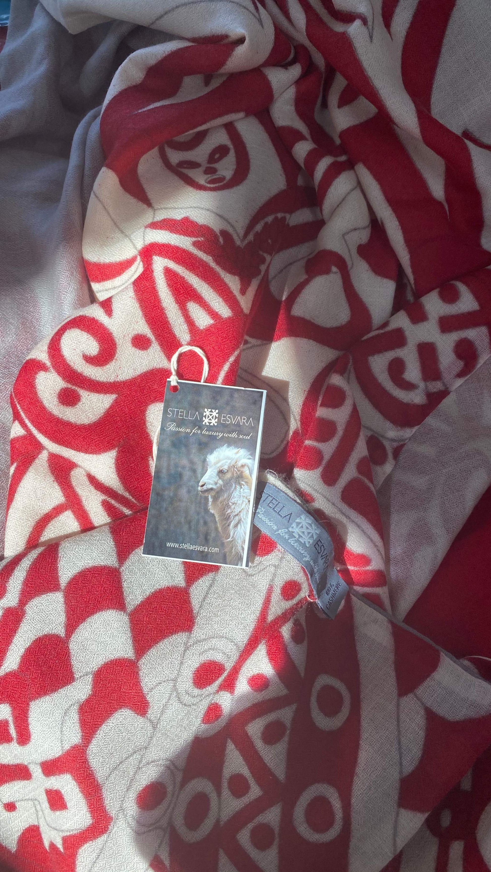 Kaschmir Schal XL, LAST SAMURAI, doubleface, 100x200cm limited edition