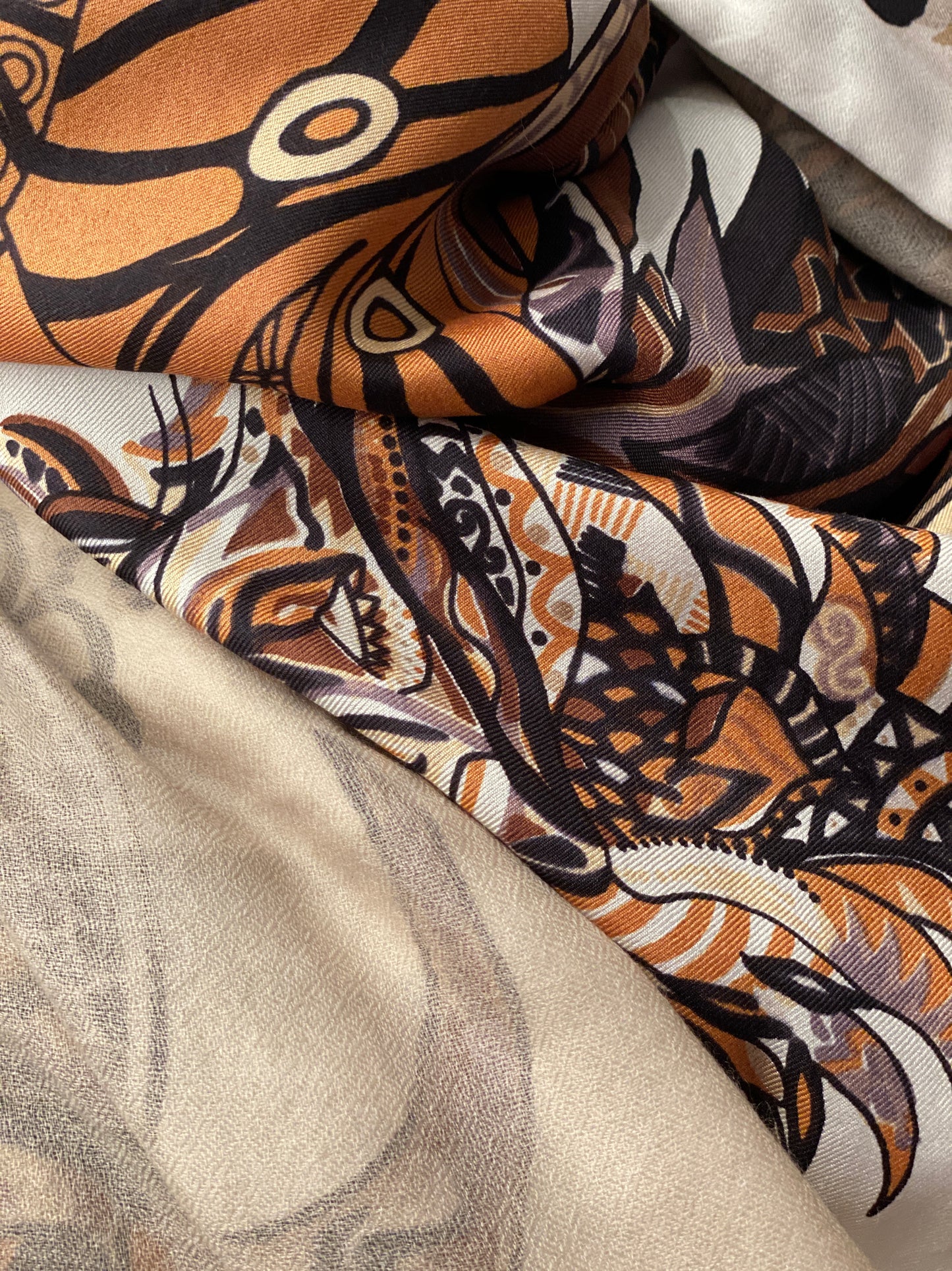 “BONDED IN GARDEN EDEN “ - LIMITED EDITION #3 von 3 Stück -  Kaschmir & Seide, Doubleface