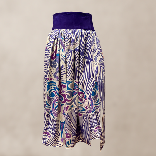 Maxi skirt - Very Peri JUNGLE LOVE - maxi silk skirt