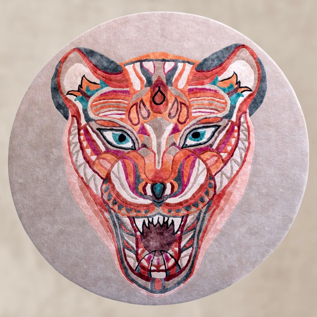 COUGAR - Unique Designer Rug 260 cm - carpet hand-knotted knotting time about 270 days