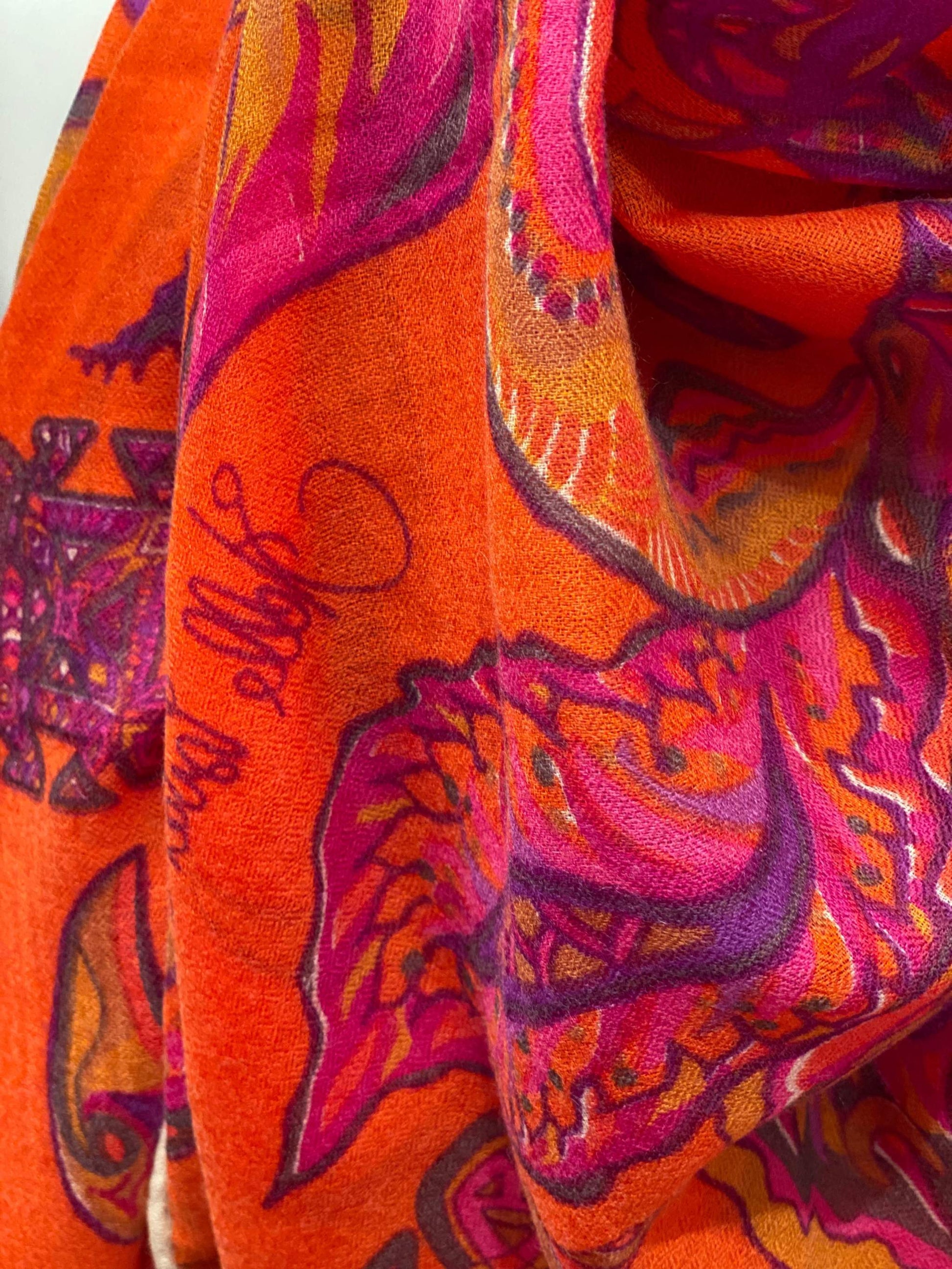 Tuch BONDED IN GARDEN EDEN Doubleface Kaschmir & Seide LIMITED EDITION