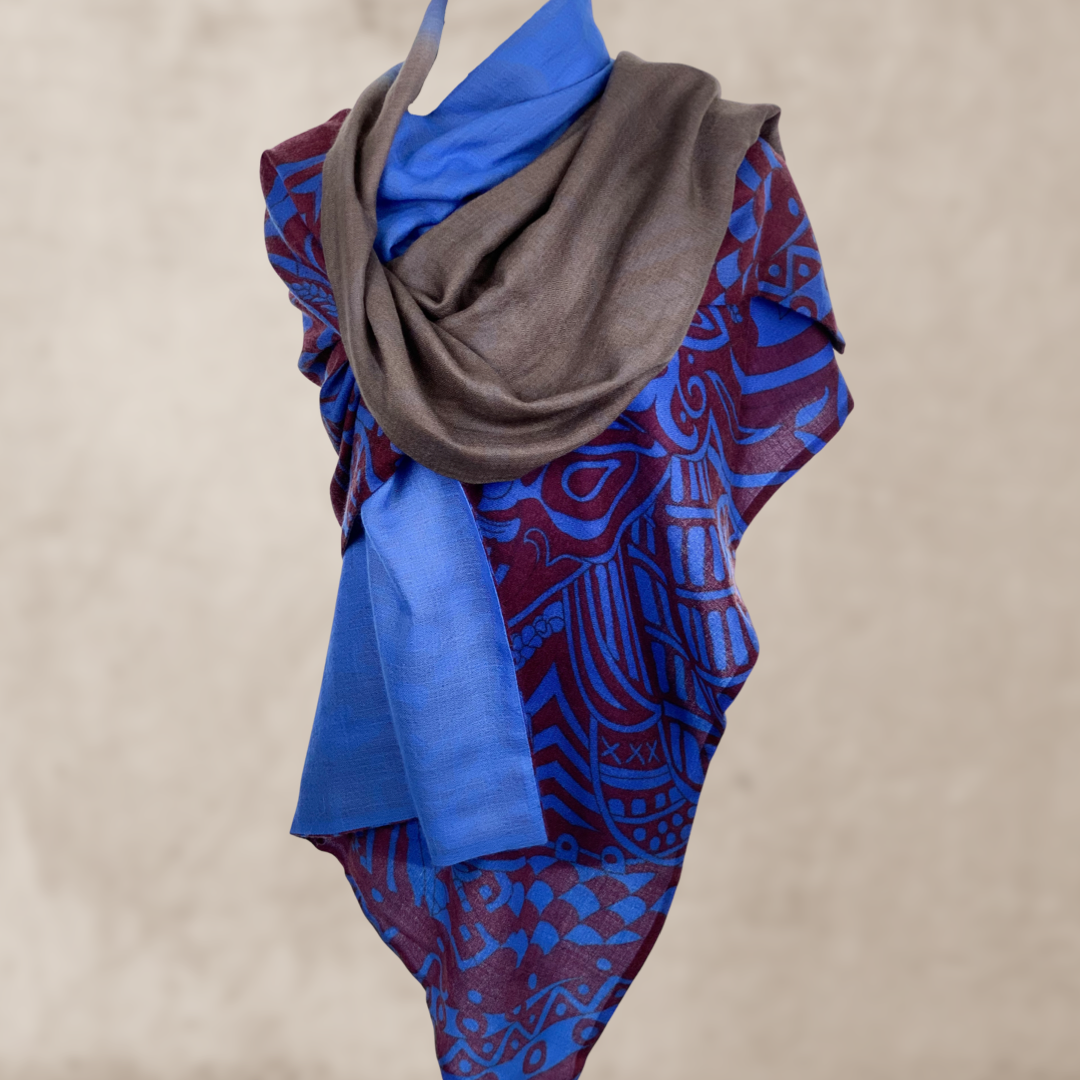 LAST SAMURAI Schal Kaschmir, doubleface, 200 x 100, limited edition #2