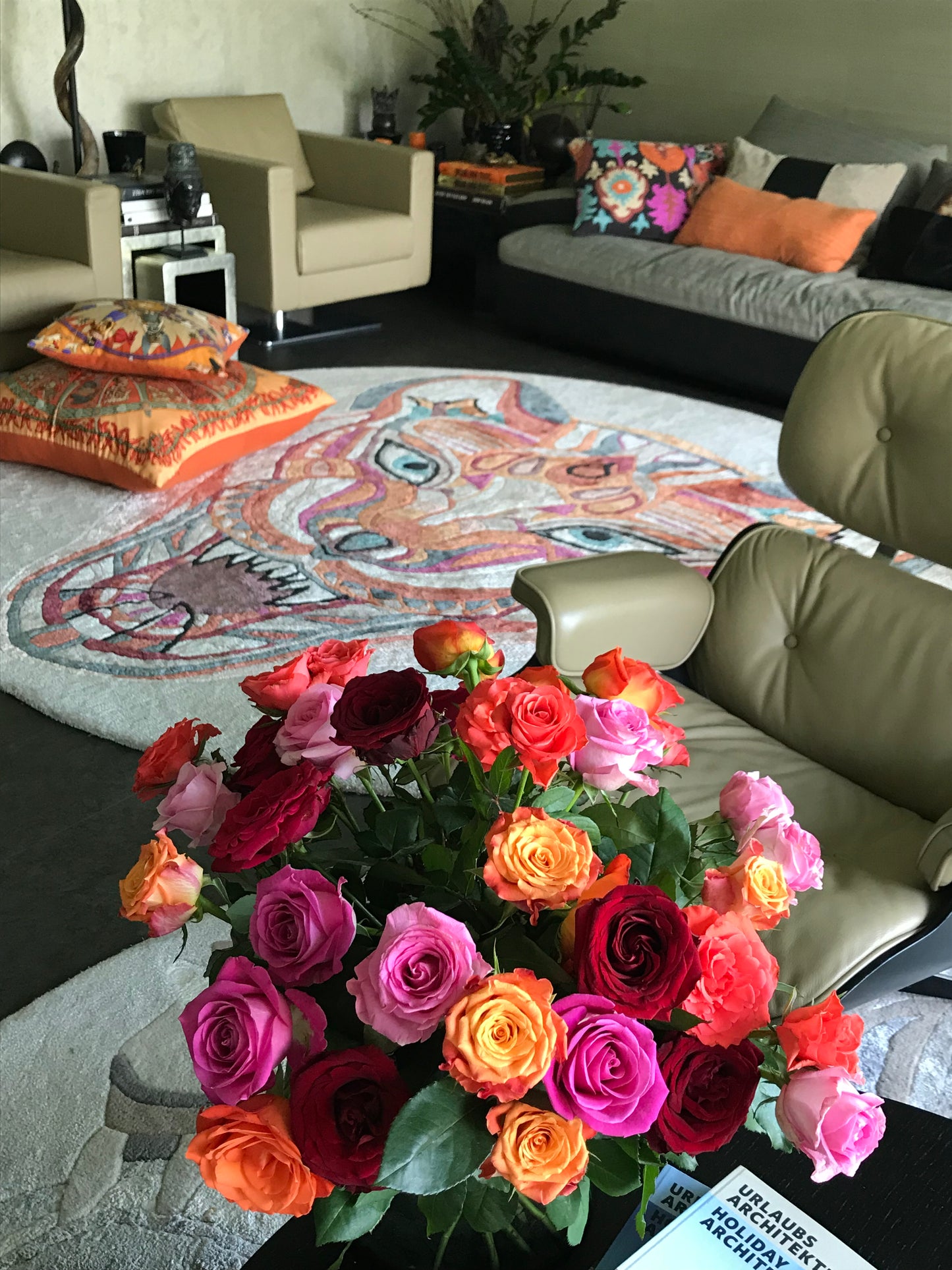 COUGAR - Unique Designer Rug 260 cm - carpet hand-knotted knotting time about 270 days