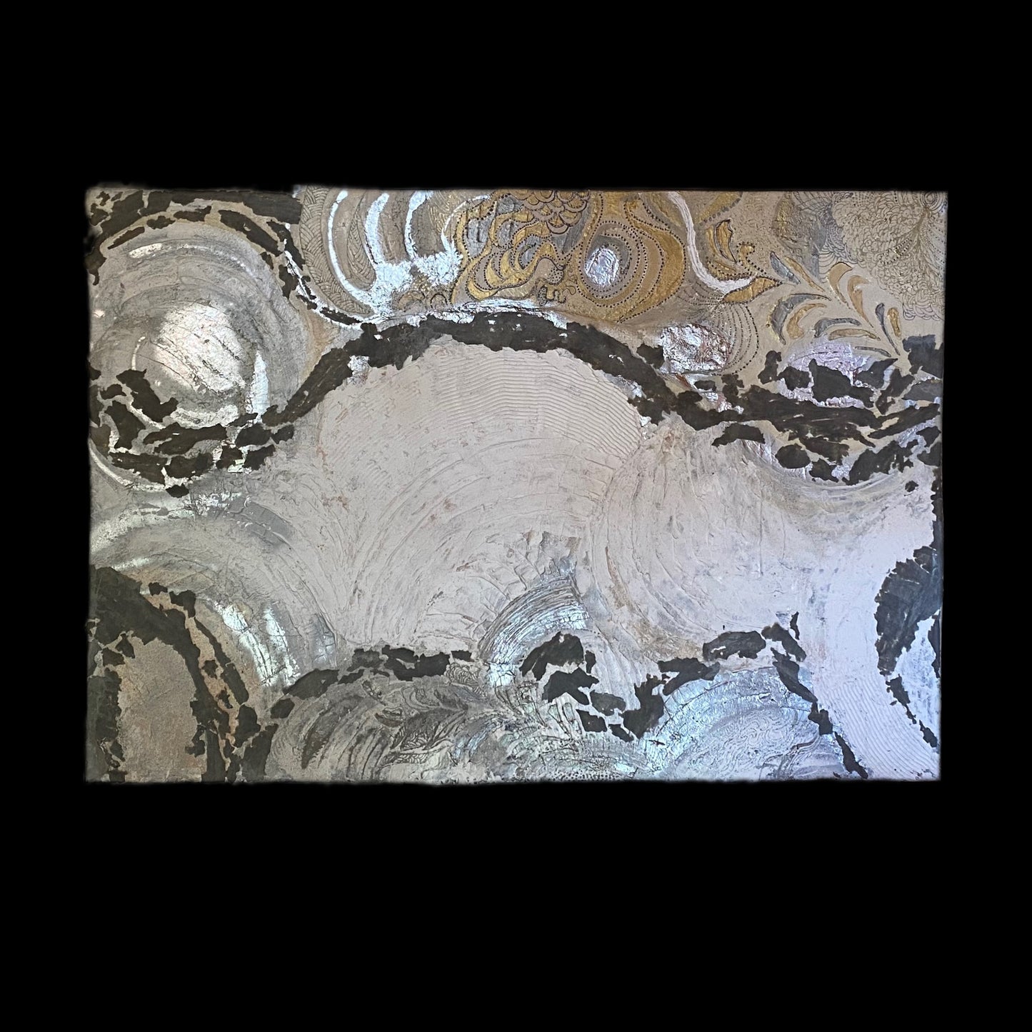 “Wave of Feelings” different techniques on canvas 140x200 cm